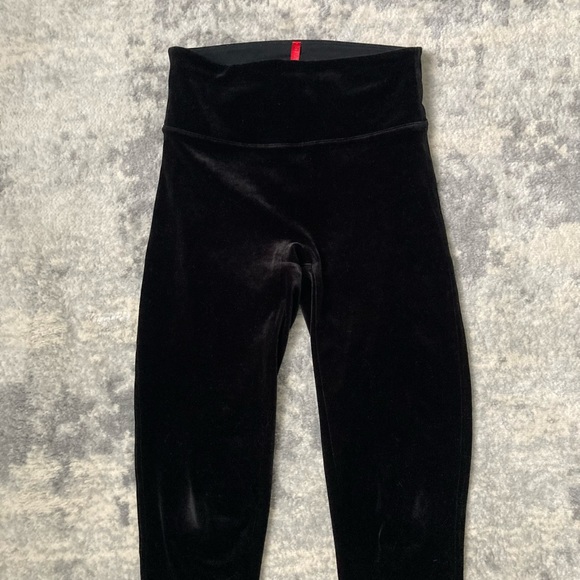 [Spanx] Velvet Full Lenth High Waist Leggings Black Small - Picture 2 of 11